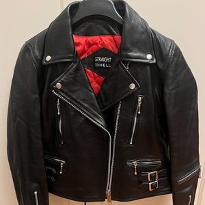 BRAND NEW - NEVER WORN Straight to Hell Apparel Defector Leather Jacket XL